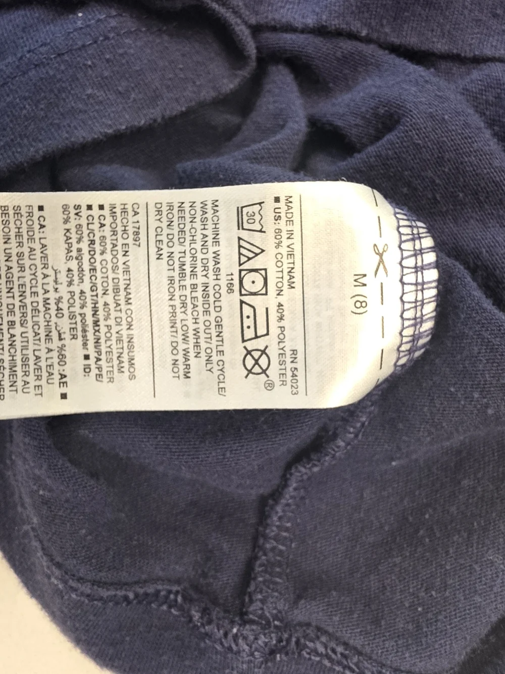 Old Navy Navy Long-Sleeve Raglan Tee with Mustard Sleeves